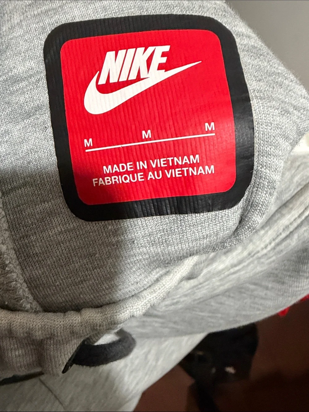 Nike Gray Fleece Kids Shorts with Black Accents